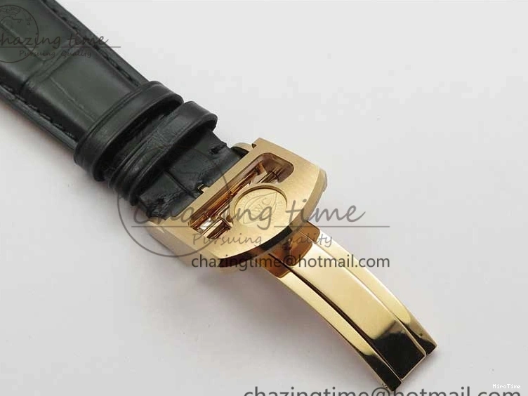 MIROTIME 0129 Elegant Portugieser Perpetual Calendar IW503302 RG V9F 1:1 Best Edition Gray Dial on Black Leather Strap A 7096